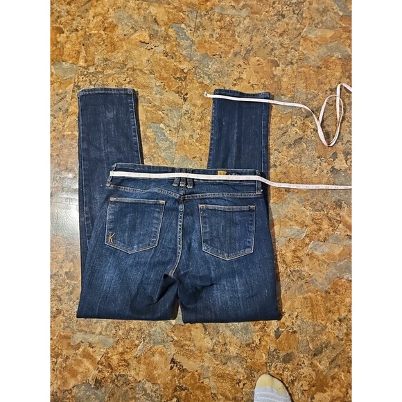 Kut From The Kloth Katy Boyfriend Dark Wash Distressed Jeans Size 4 ( J56) - Picture 2 of 8